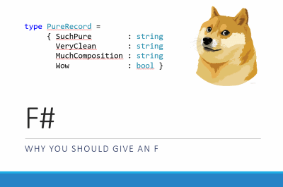 F# - Why You Should Give an F Title Slide